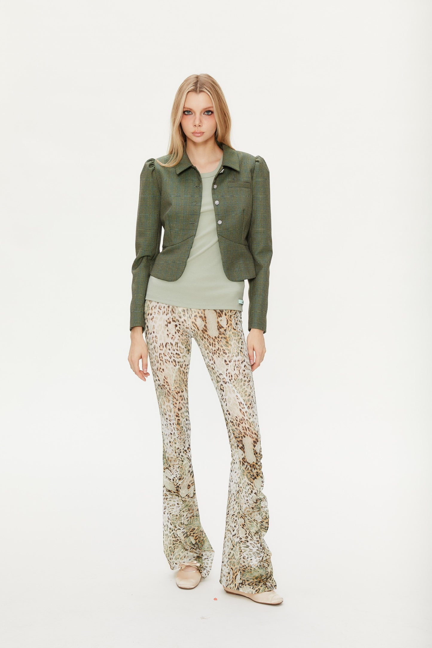 Norma Short Blazer in Green