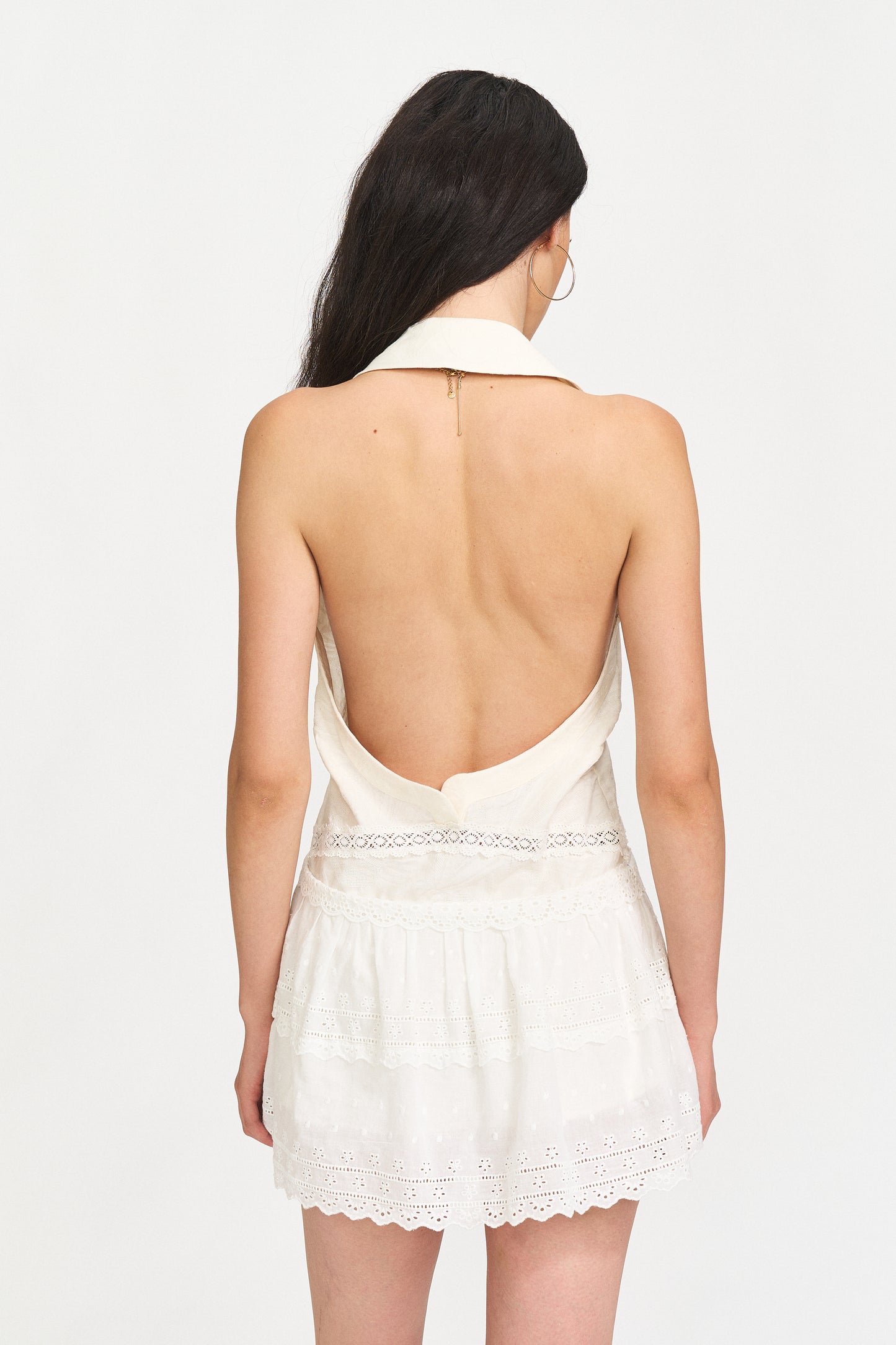 Fern Halter Lace Maxi Dress