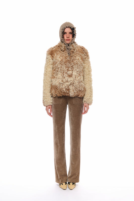 Susmandyie Spain Tigrado Lamb Fur coat