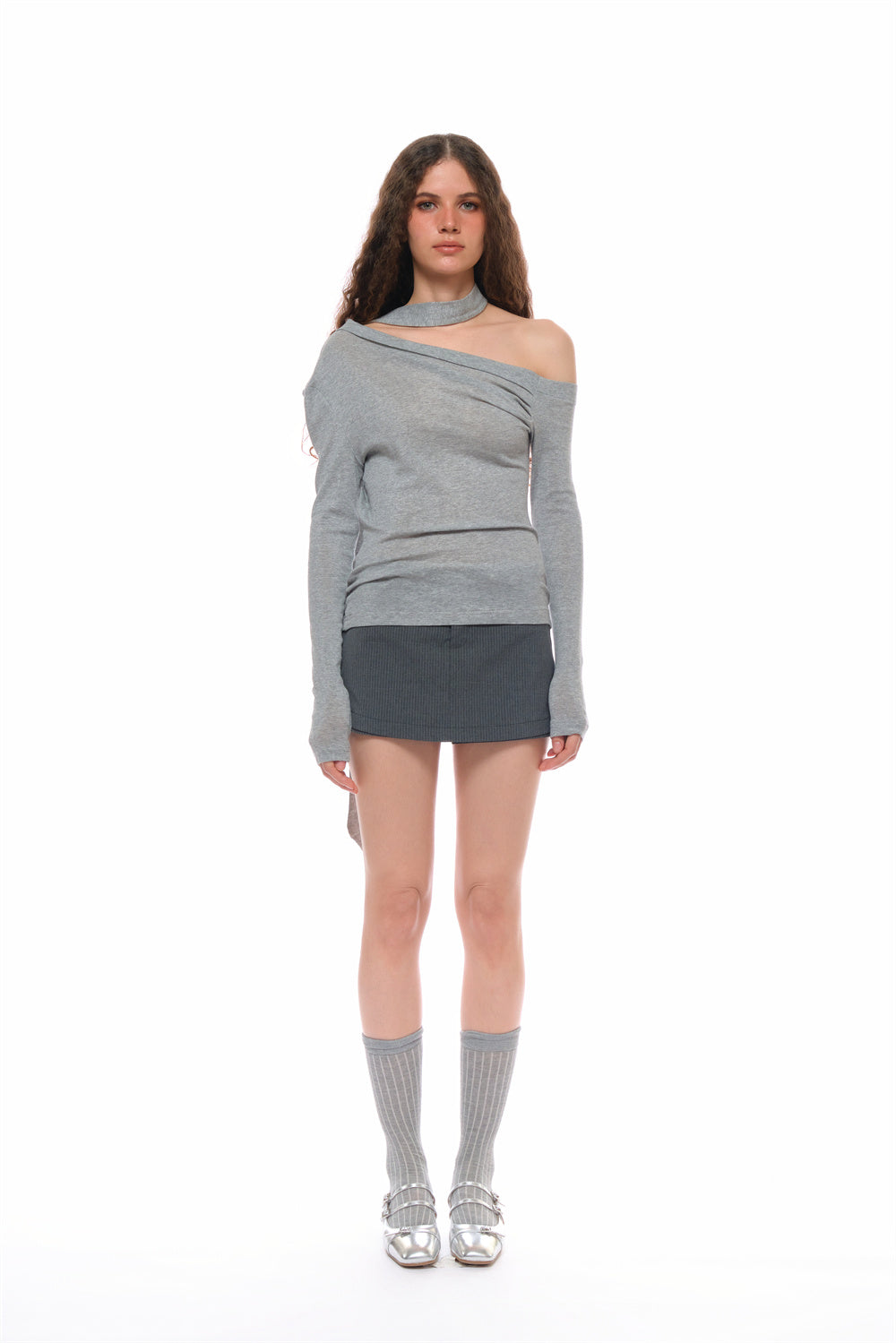 Zee Knit Top in Gray