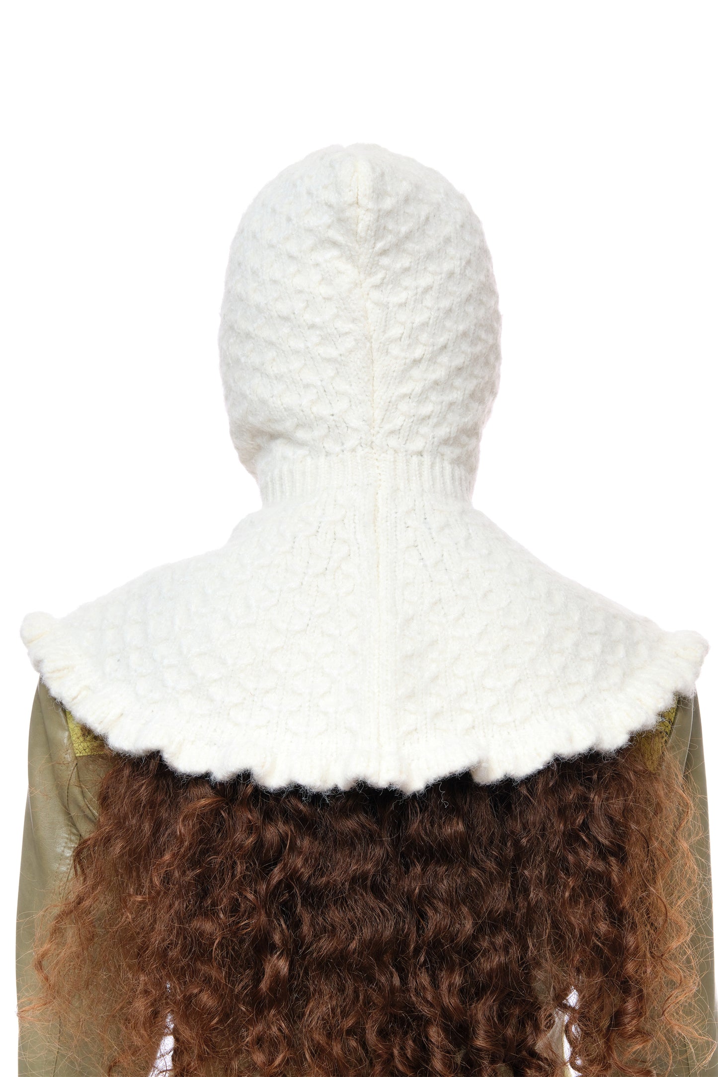 Sage Balaclava Hat in White