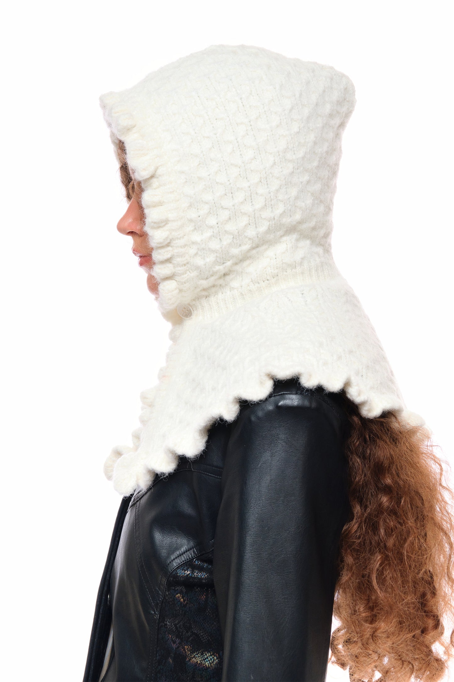 Sage Balaclava Hat in White