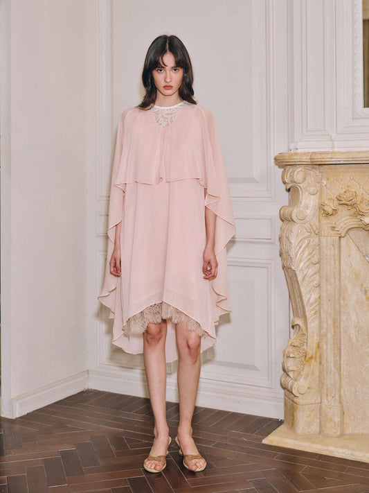 Elowen Air Cape Mini Dress