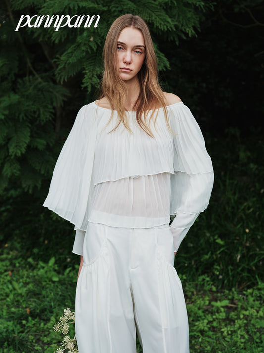 Eve Pleated Cape Top