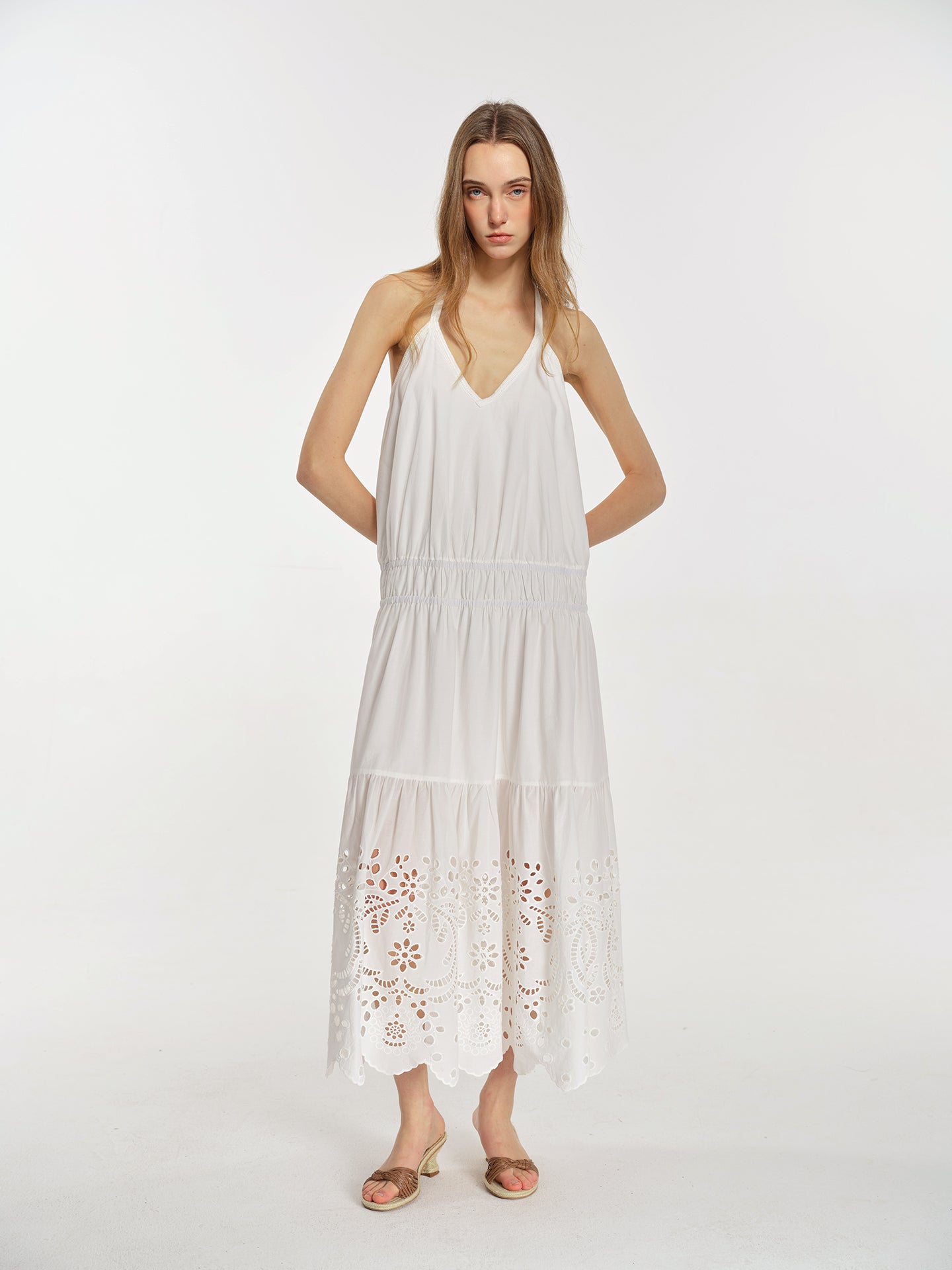 Aurelia Eyelet Maxi Dress