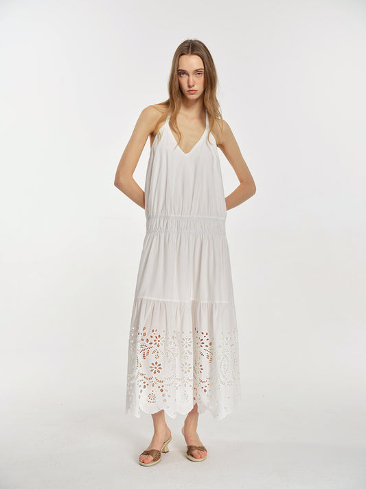 Aurelia Eyelet Maxi Dress