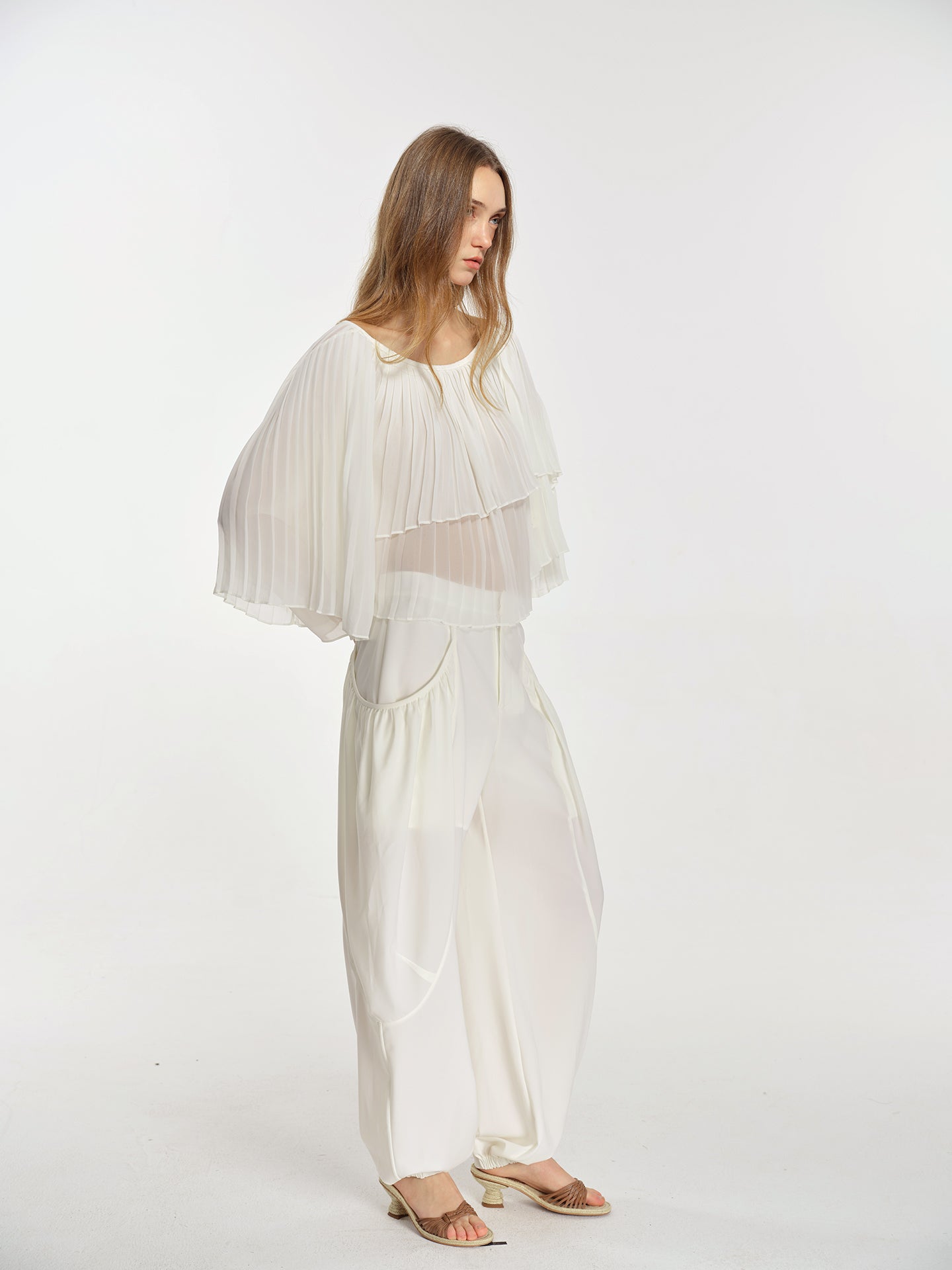 Eve Pleated Cape Top