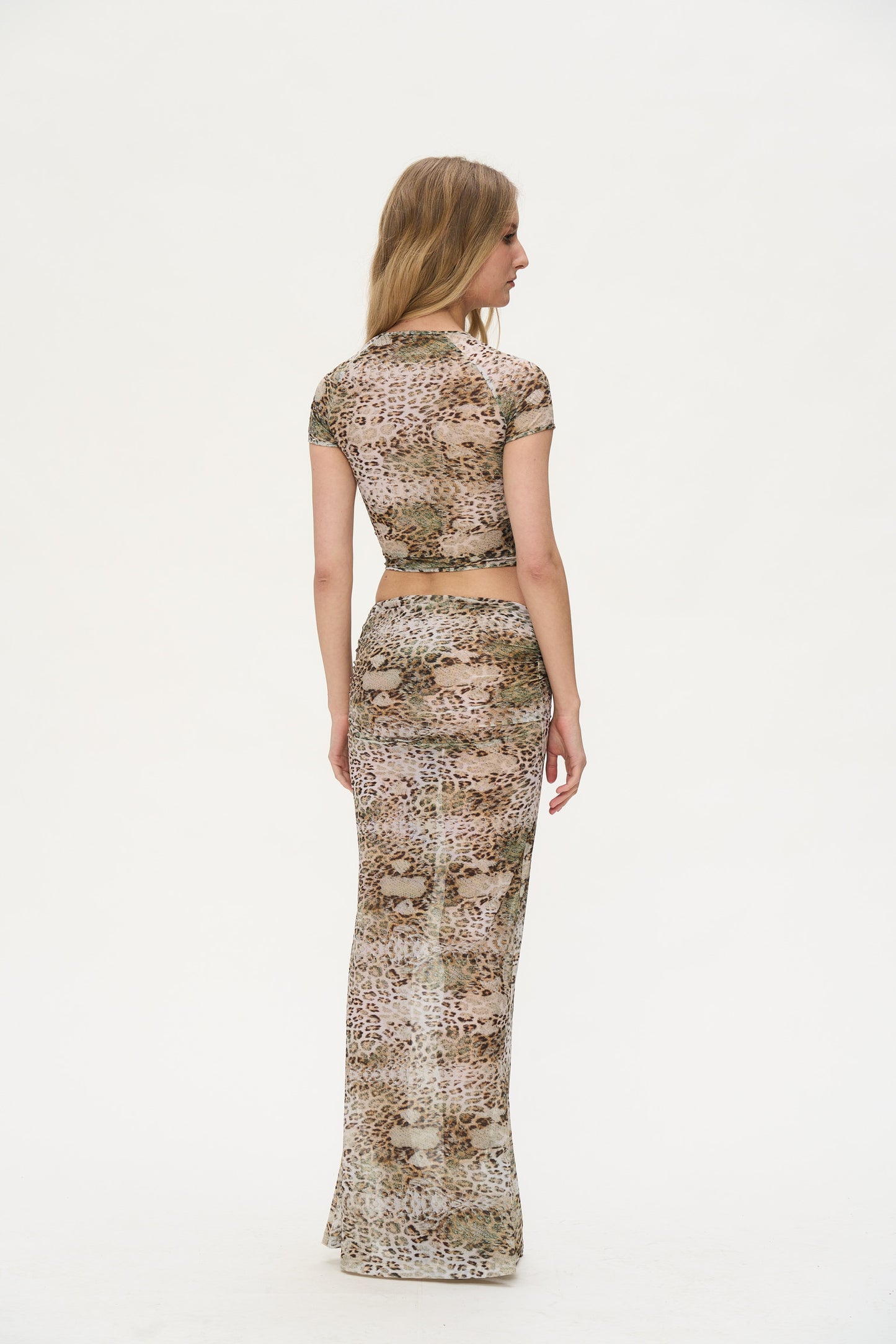 Jett leopard print maxi dress