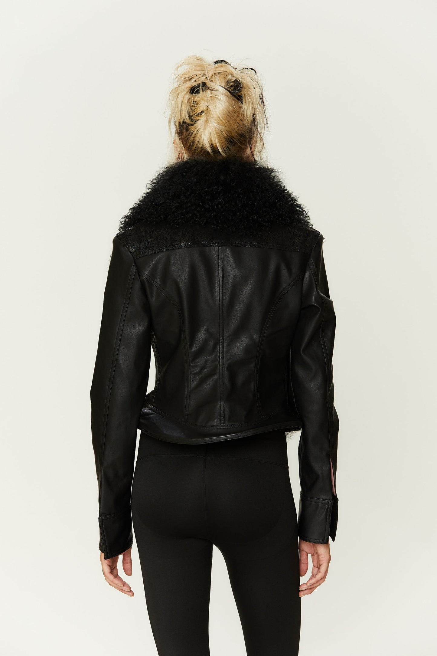 Freja Leather Jacket in Black