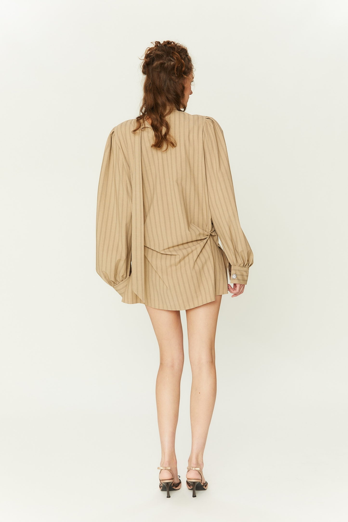 Flo Shirt Dress in Toffee
