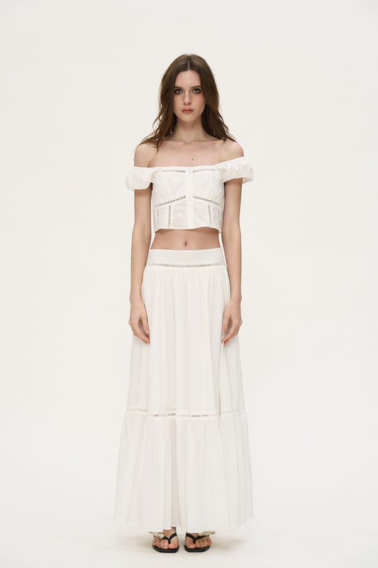 Rooney Cotton Extra Long Skirt
