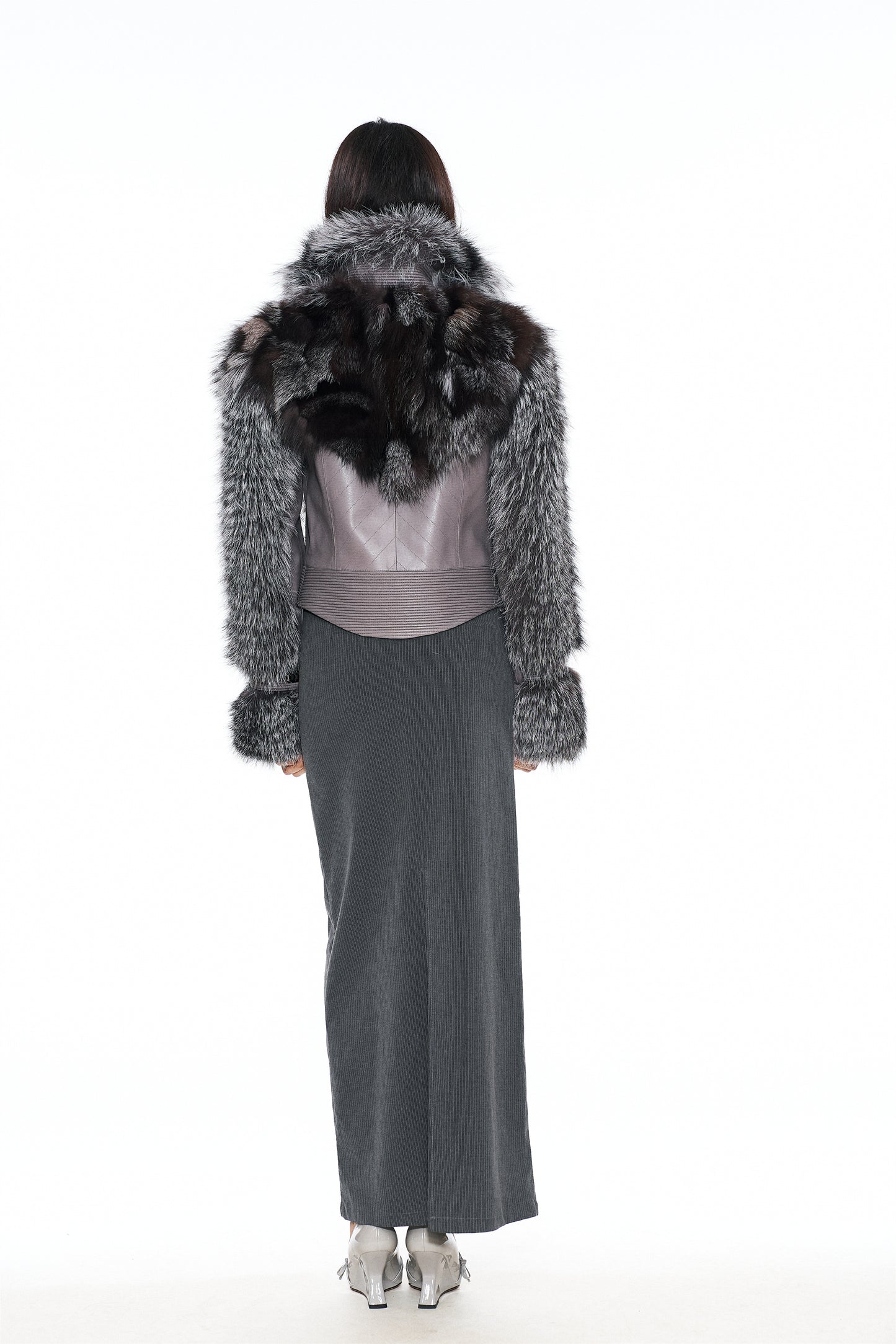 Aspen Stand Collar Fur Coat