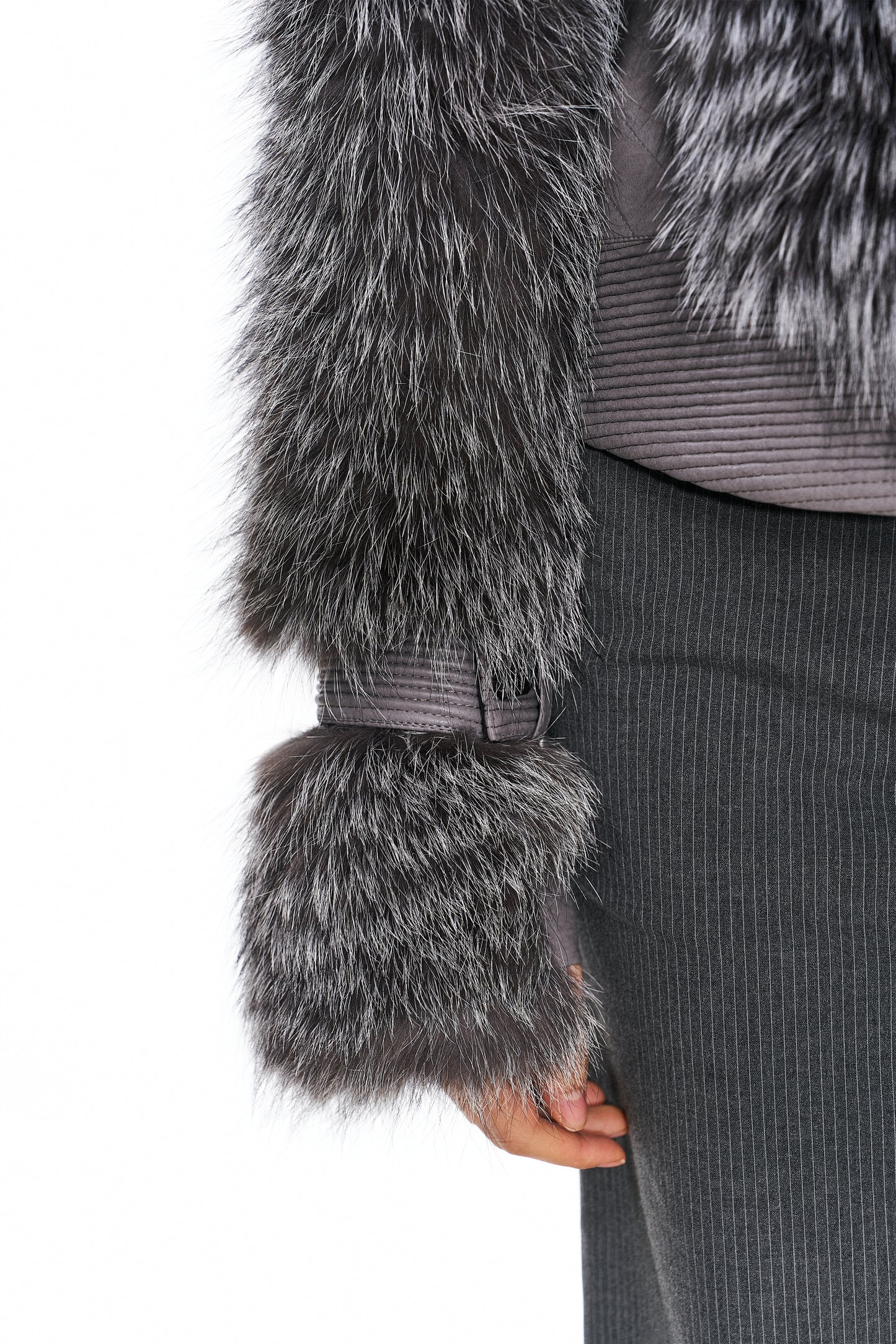 Aspen Stand Collar Fur Coat