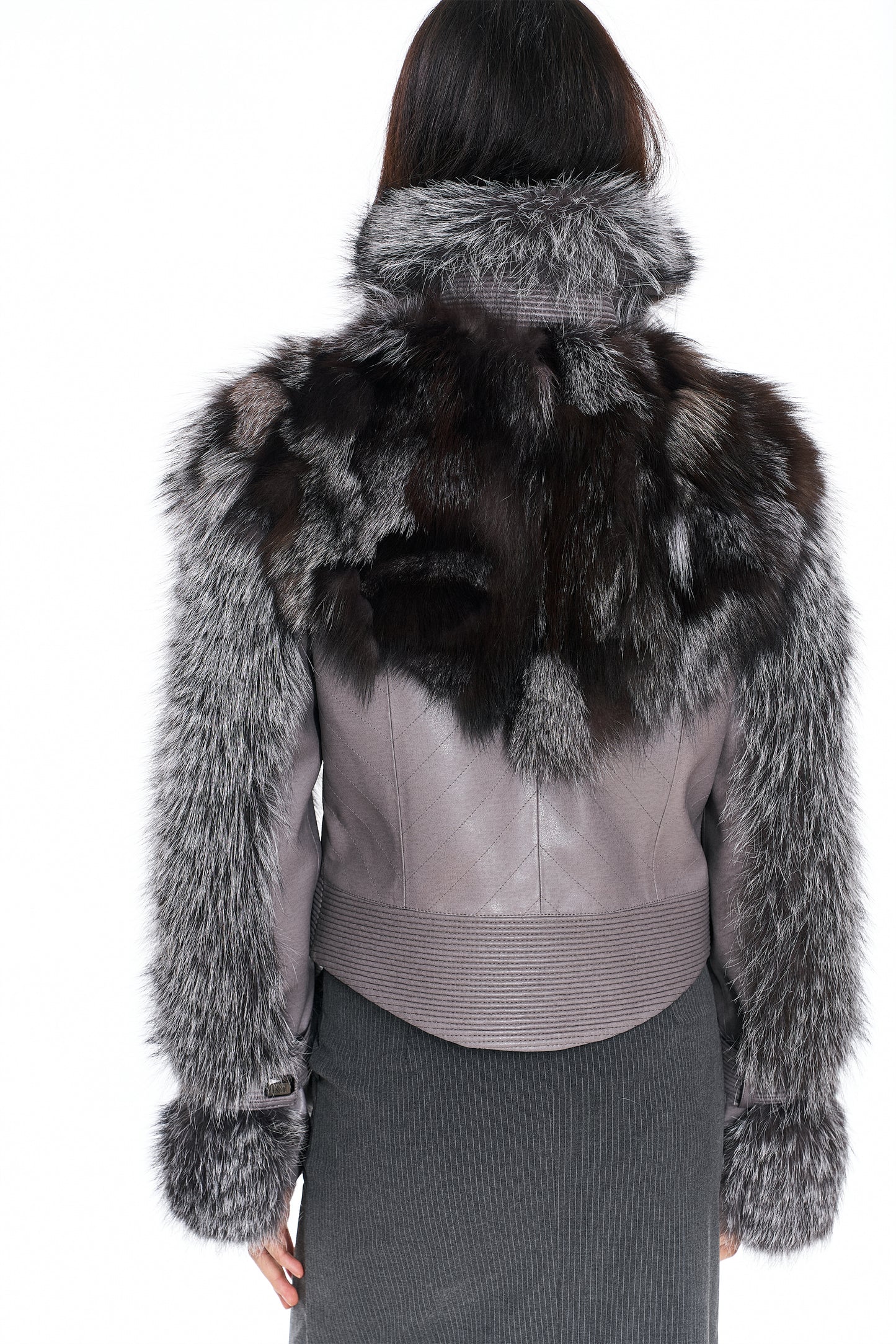 Aspen Stand Collar Fur Coat