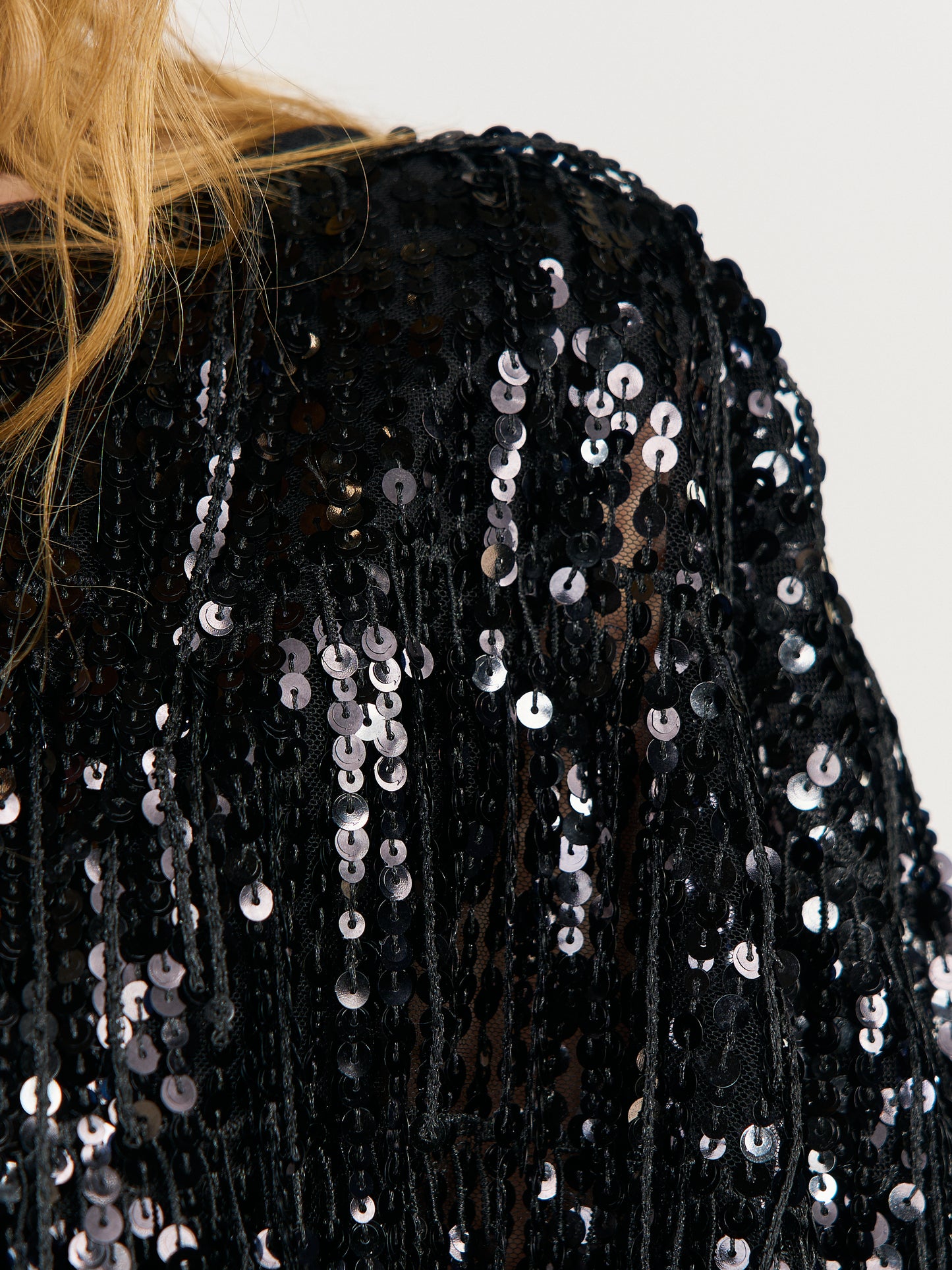 Kylie Reversible Sequin Cape