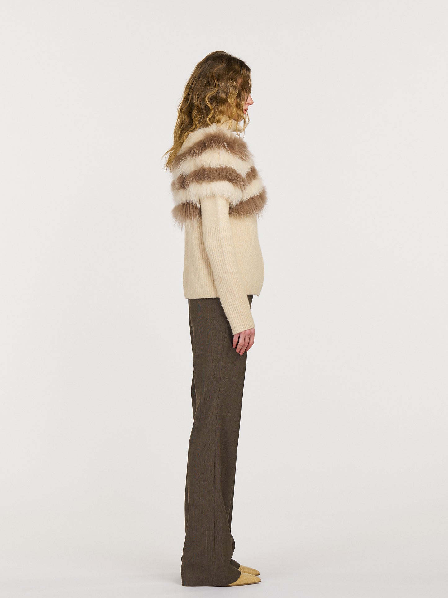 Gillian Knit Cardigan in Brown