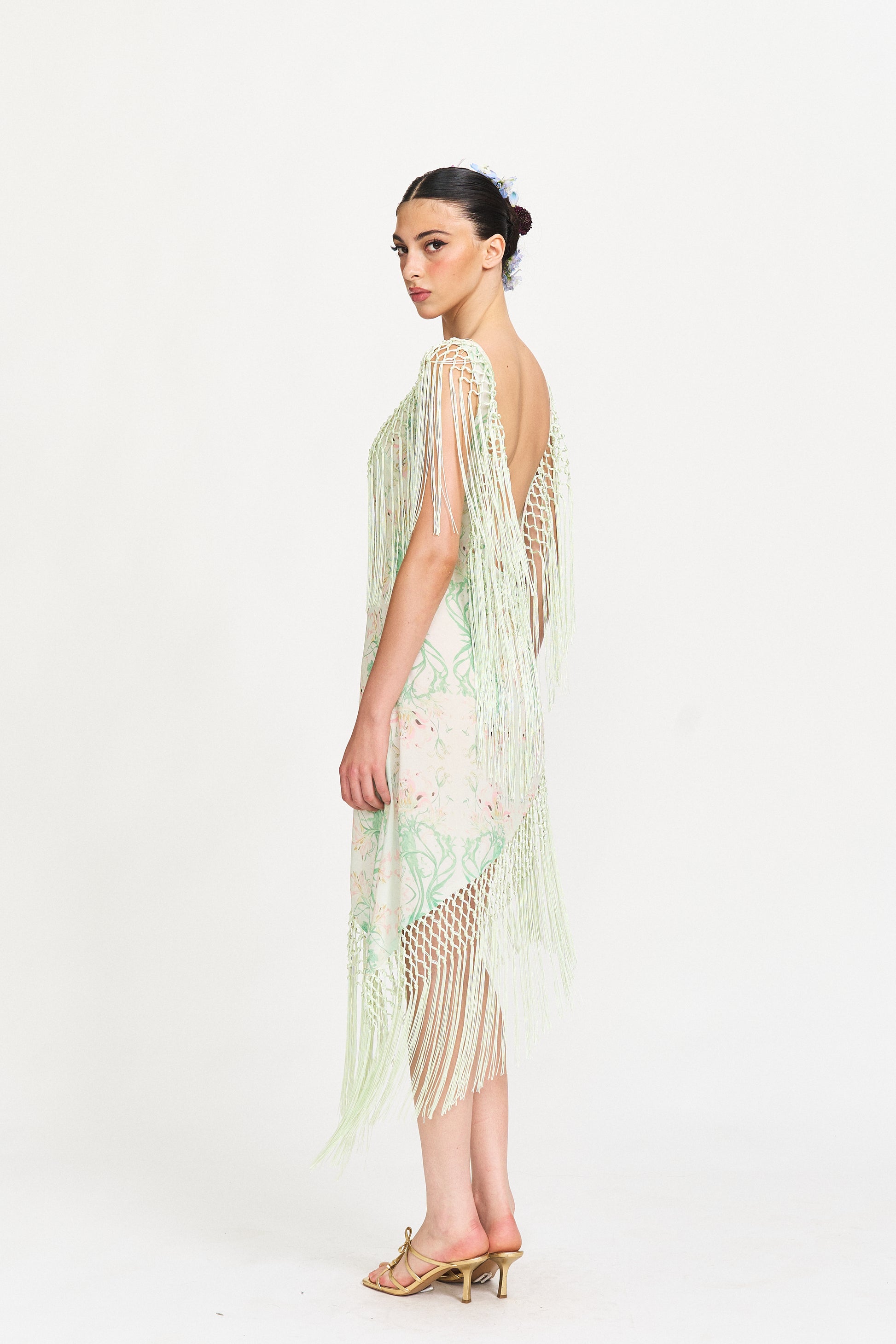 Eira Asymmetrical Tassel Dress Pann Eira Asymmetrical Tassel Dress Pann