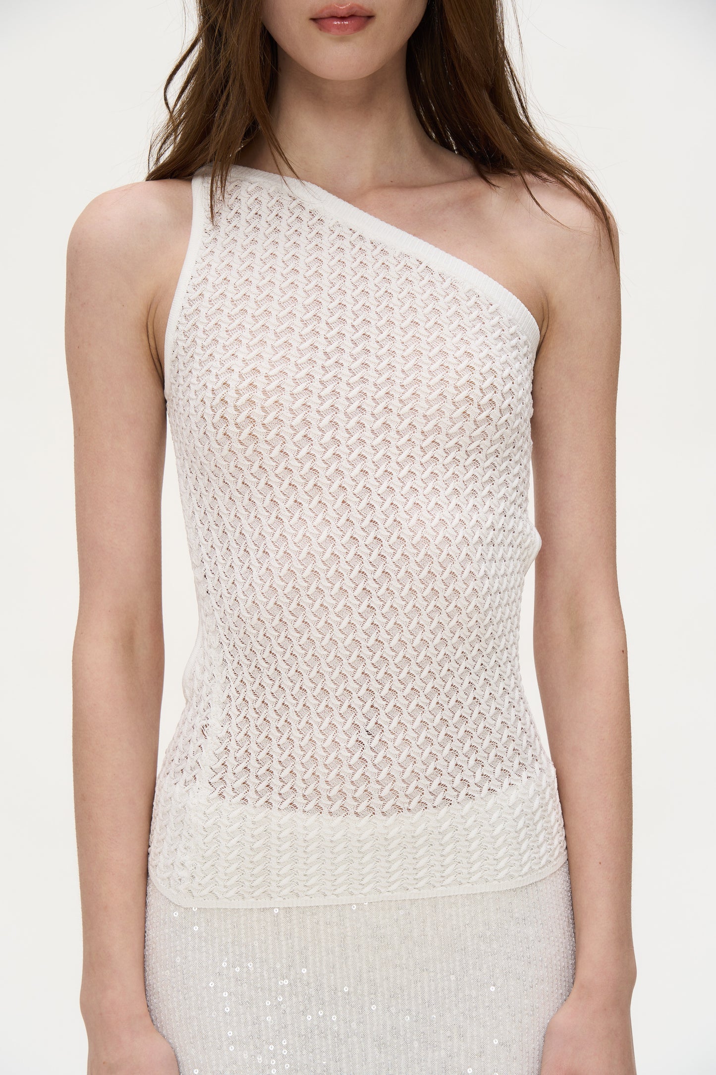 Junie Backless Knit Top in White