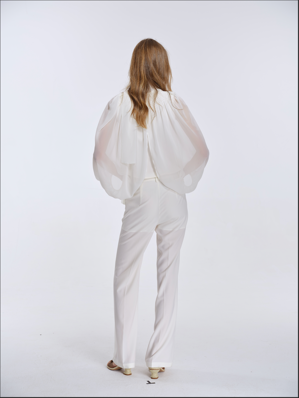 Isola Sheer Top-White