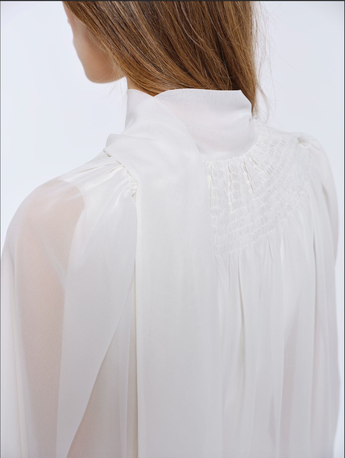 Isola Sheer Top-White