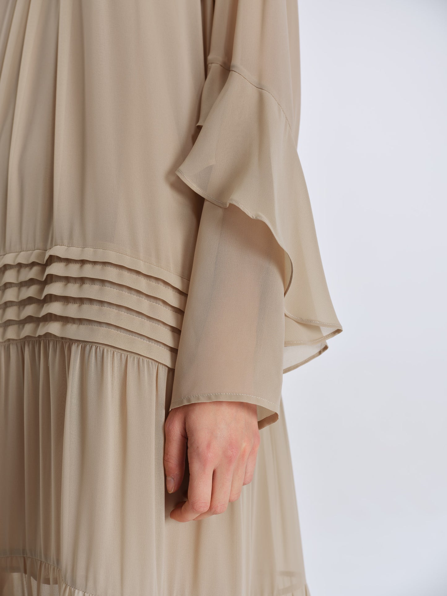 Amelia Tiered Pleat Dress