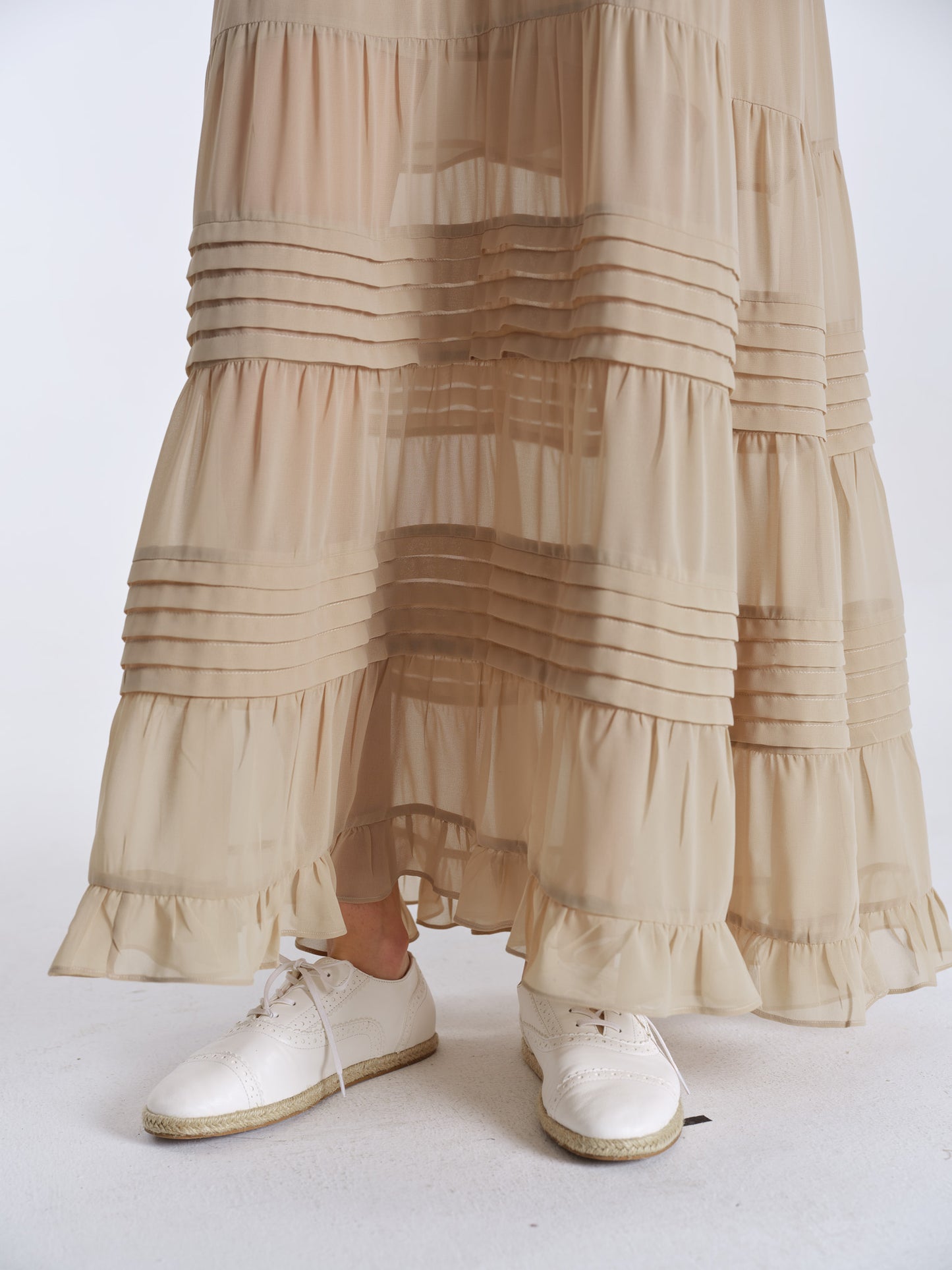 Amelia Tiered Pleat Dress