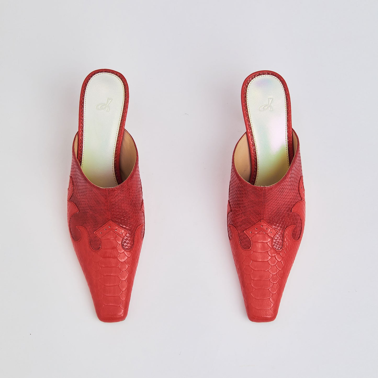 Sirine Patent-leather Mules in Red