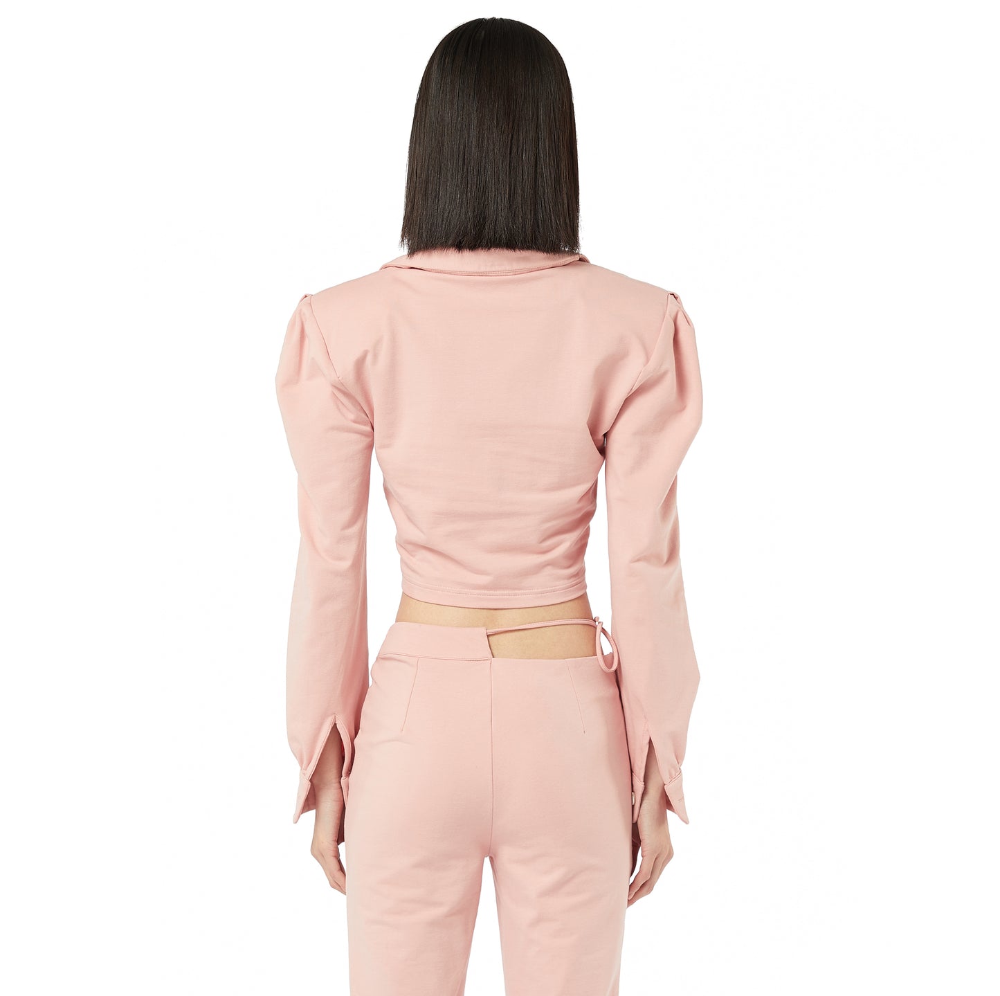 Kiki Polo Long Sleeves Top in Pink